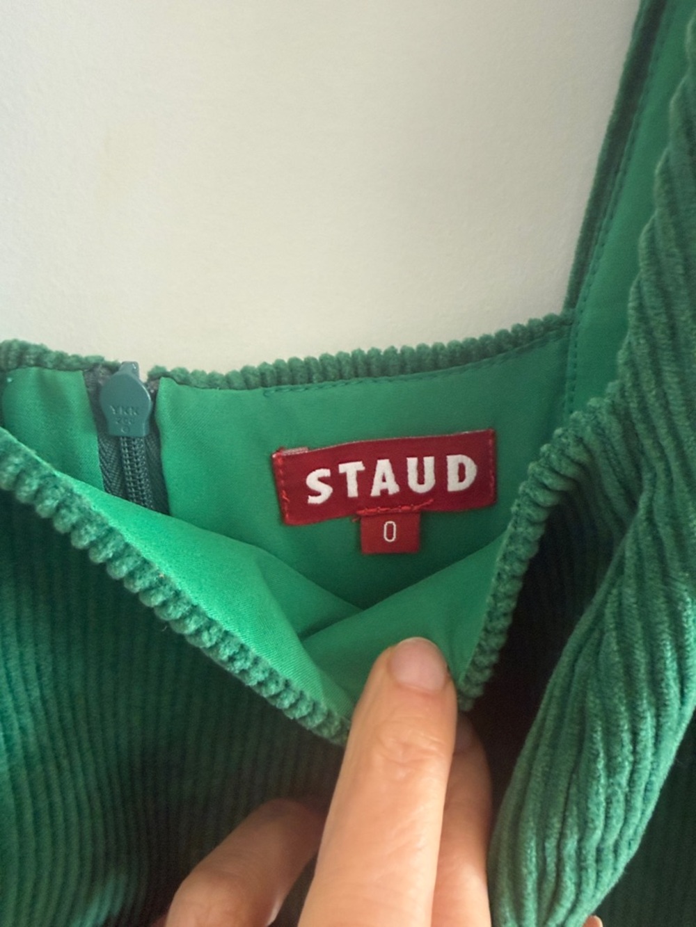 STAUD Emerald Green Wide-Leg Tie-Waist Travis Jumpsuit size 0 - Picture 5 of 9